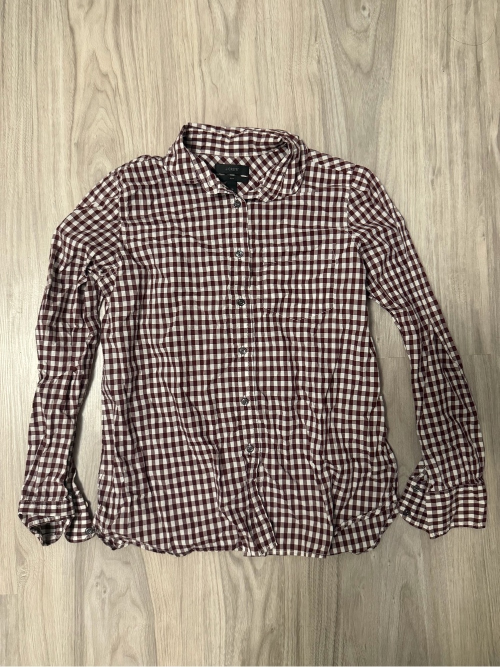J. Crew Boy Cut Plaid Shirt